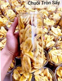 Chuối Tròn Sấy 300g Giữ Nguyên Vị Ngọt Của Chuối Chín Giòn Tan Thơm Ngon