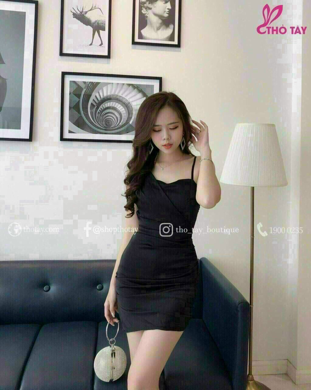Đầm body lệch vai cá tính thời trang