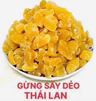 Gừng Viên Sấy Dẻo Thái Lan - Cao Cấp 500g