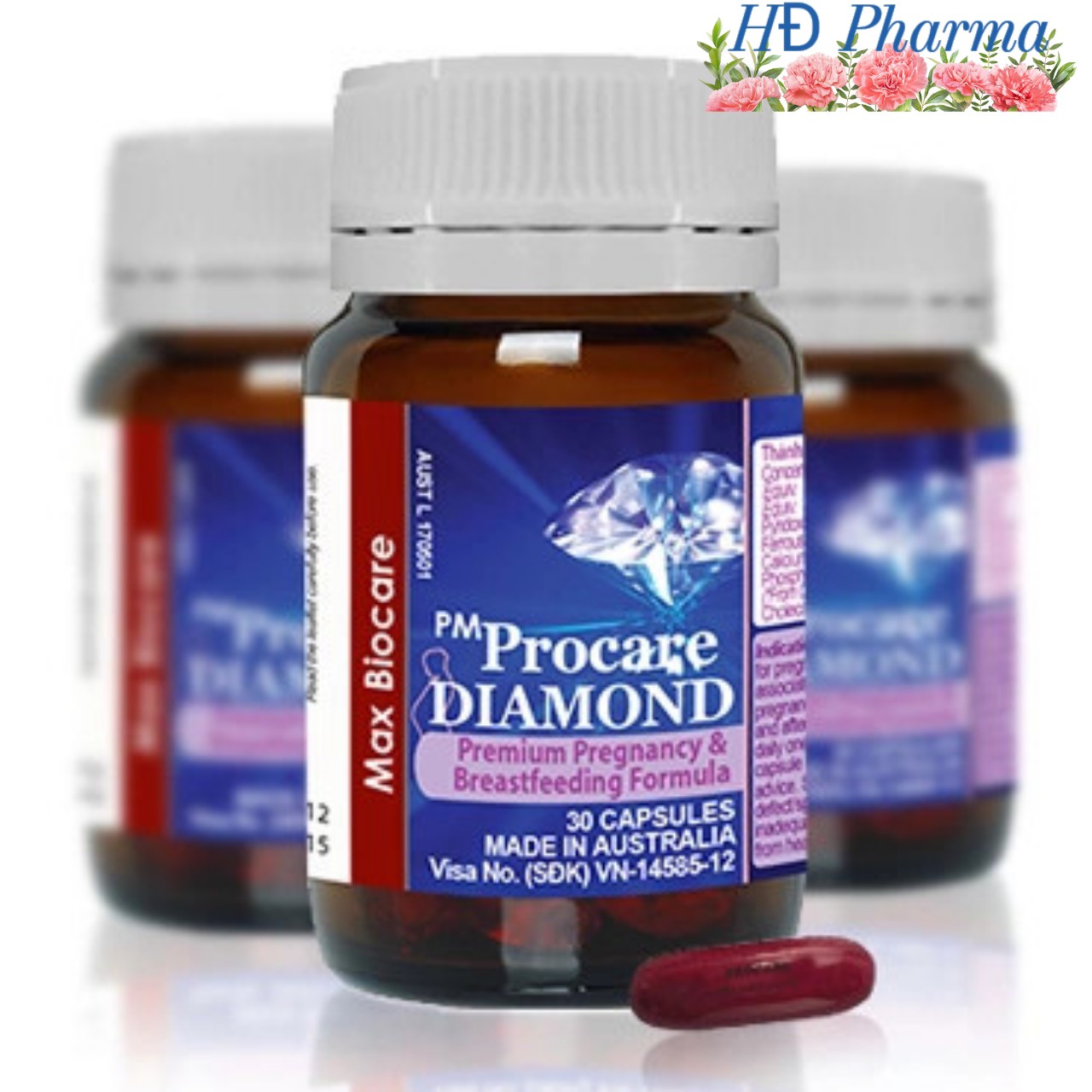 Procare diamond lọ 30 viên . Vitamin tổng hợp cho phụ nữ trước, trong khi mang thai, cho con bú