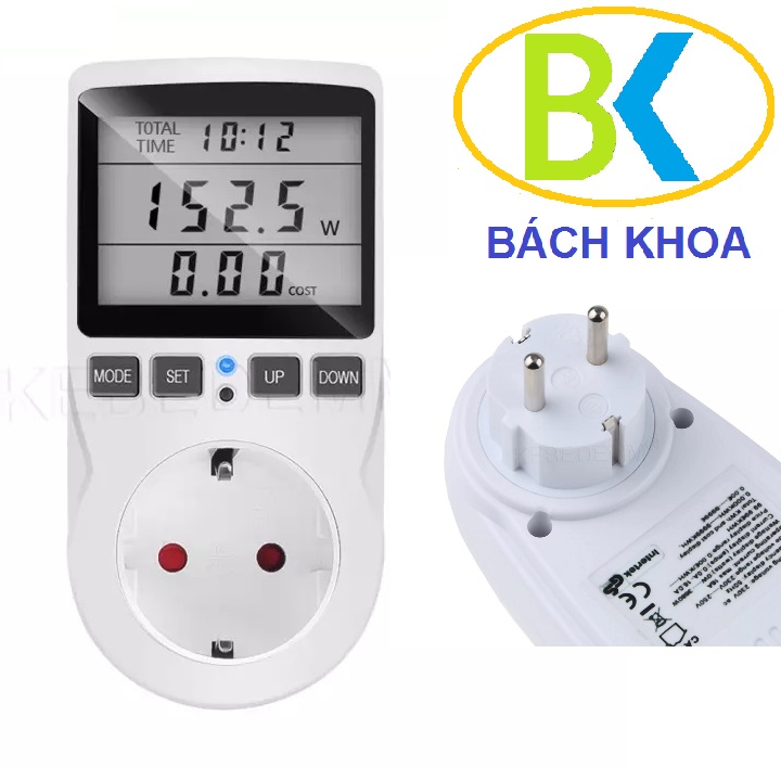 Thiết bị đo công suất tiêu thụ, điện áp, cường độ dòng điện của thiết bị dùng điện trong gia đình