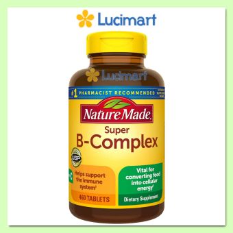 Viên uống Vitamin B Super B-Complex Nature Made hũ 460 viên [Hàng Mỹ hạn dùng 7/2023]