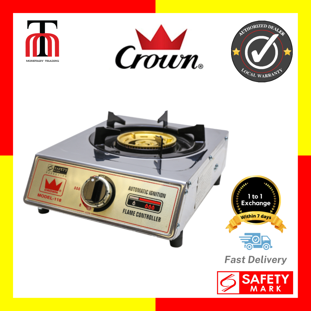 sunflame gas stove 3 burner crown
