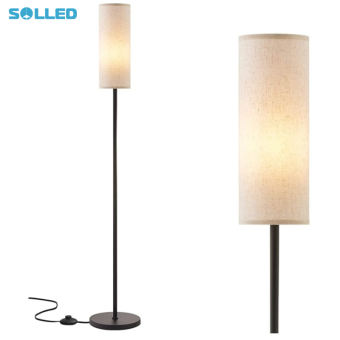 Solled đèn LED đứng với 3 màu 9 wát E27 Bóng đèn Linen lampshade EU CE chứng nhận cho trang trí phòng ngủ phòng khách văn phòng