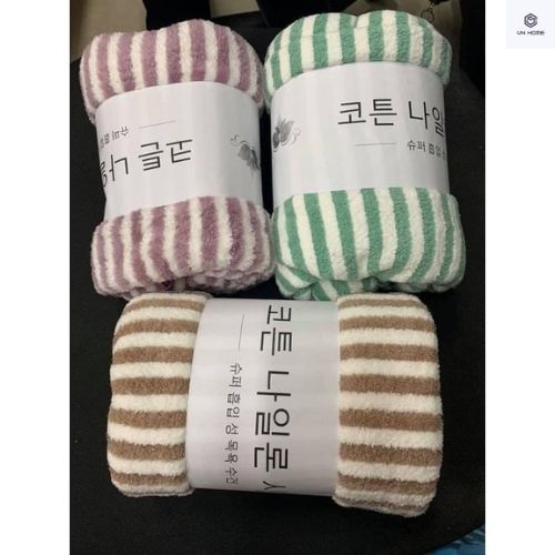 Khăn tắm hàn quốc, khăn tắm sợi bông cao cấp phong cách Hàn Quốc , Khăn tắm Hàn kẻ sợi bông cao cấp mềm mại hàng loại 1