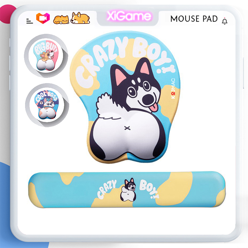 [sg 4h 𝖃𝖎𝕲𝖆𝖒𝖊] miếng lót chuột có đệm tay kê tay hình anime cute kojmac ... (chống mỏi, doremon, gaming, chai cổ tay, công thái học, văn phòng, chơi game, gaming, silicon, mouse pad, lót chuột size lớn, ..)