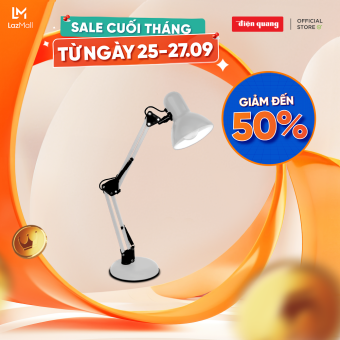 Đèn bàn bảo vệ thị lực Điện Quang ĐQ DKL14 G BW (màu xám, bóng warmwhite)