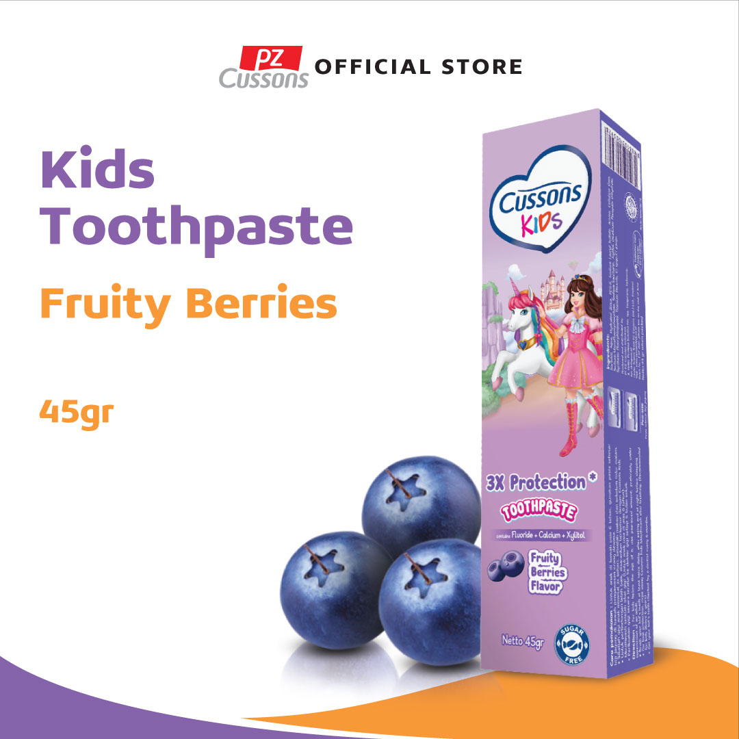 Cussons Kids Toothpaste Unicorn Fruity Berries 45gr - Pasta Gigi Anak