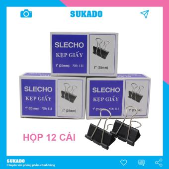 Kẹp bướm giấy Slecho kim loại A4 nhỏ mini nhiều kích cỡ để bàn SUKADO