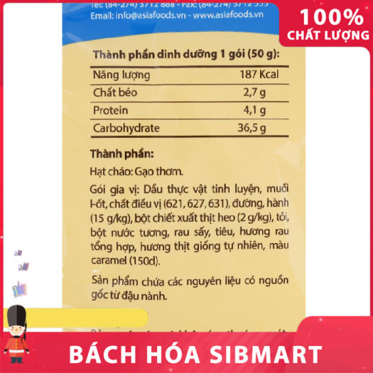 Cháo gấu đỏ ăn liền 50g - Bách Hóa SibMart - SA0011