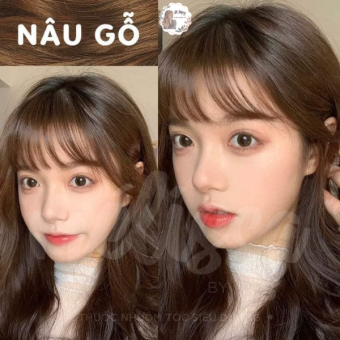 Thuốc Nhuộm Tóc Nâu Gỗ Không Cần Tẩy ( Kèm Oxi+ Găng Tay+ HDSD )