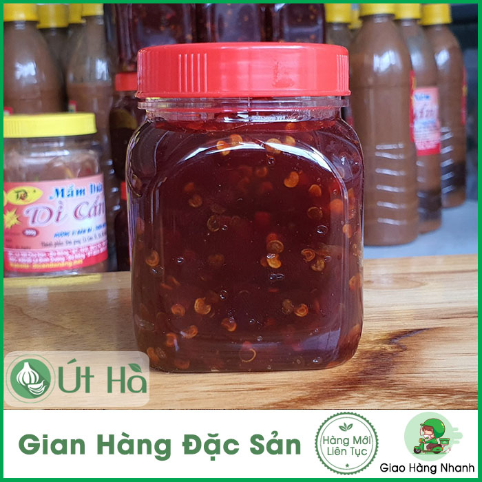 Tương Ớt Xào Quảng Ngãi Hủ 200gr Món Gia Vị Cay Ngọt Thơm Mùi Ớt Đặc Trưng Của Miền Trung - Út Hà Đặc Sản