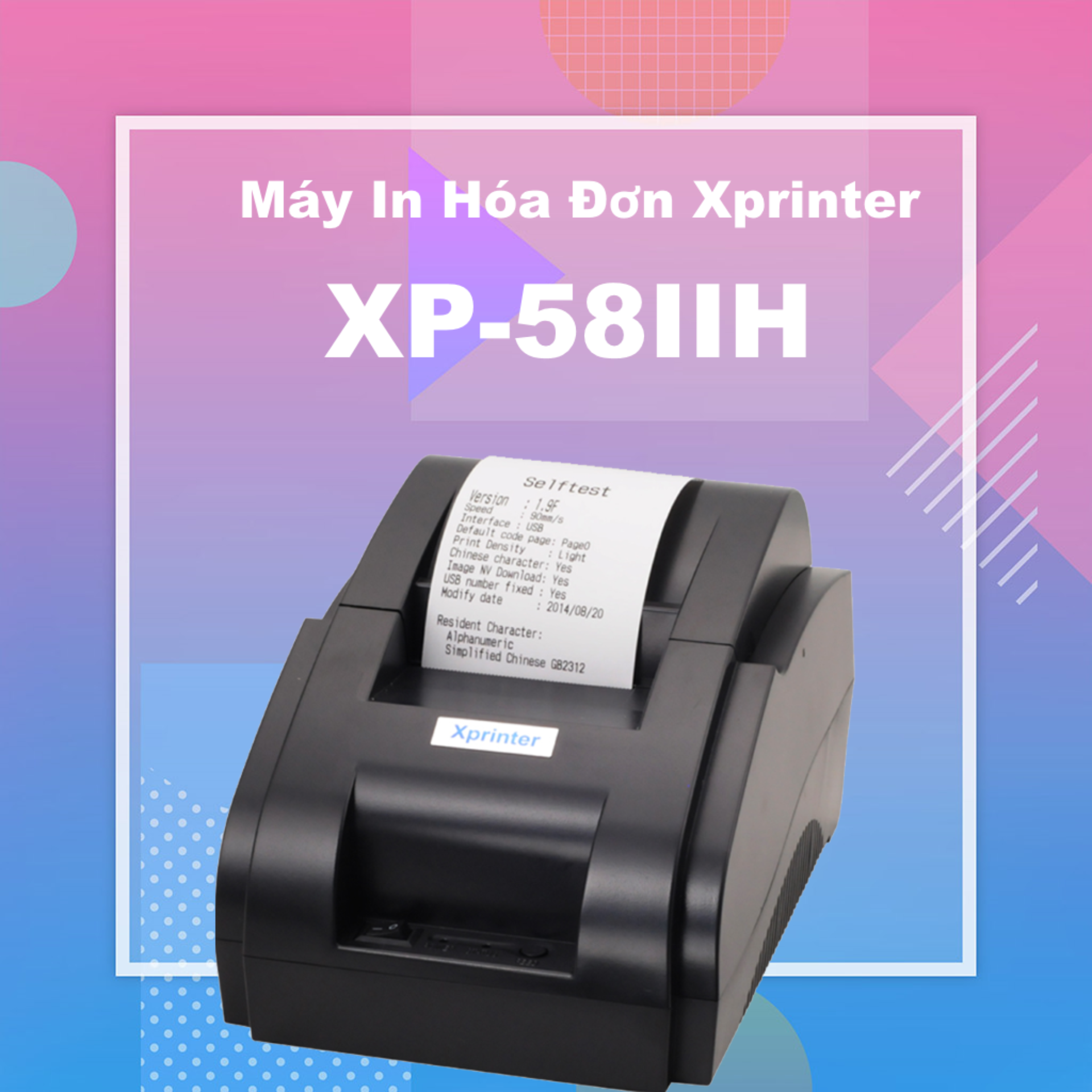 Máy in hóa đơn, in bill xprinter 58iih khổ giấy k57 cổng usb - in trên máy tính / máy in hóa đơn nhiệt