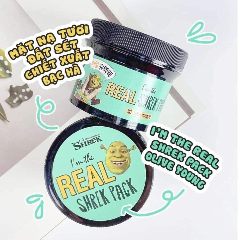 Mặt nạ đất sét bạc hà shrek pack i'm the real 110g