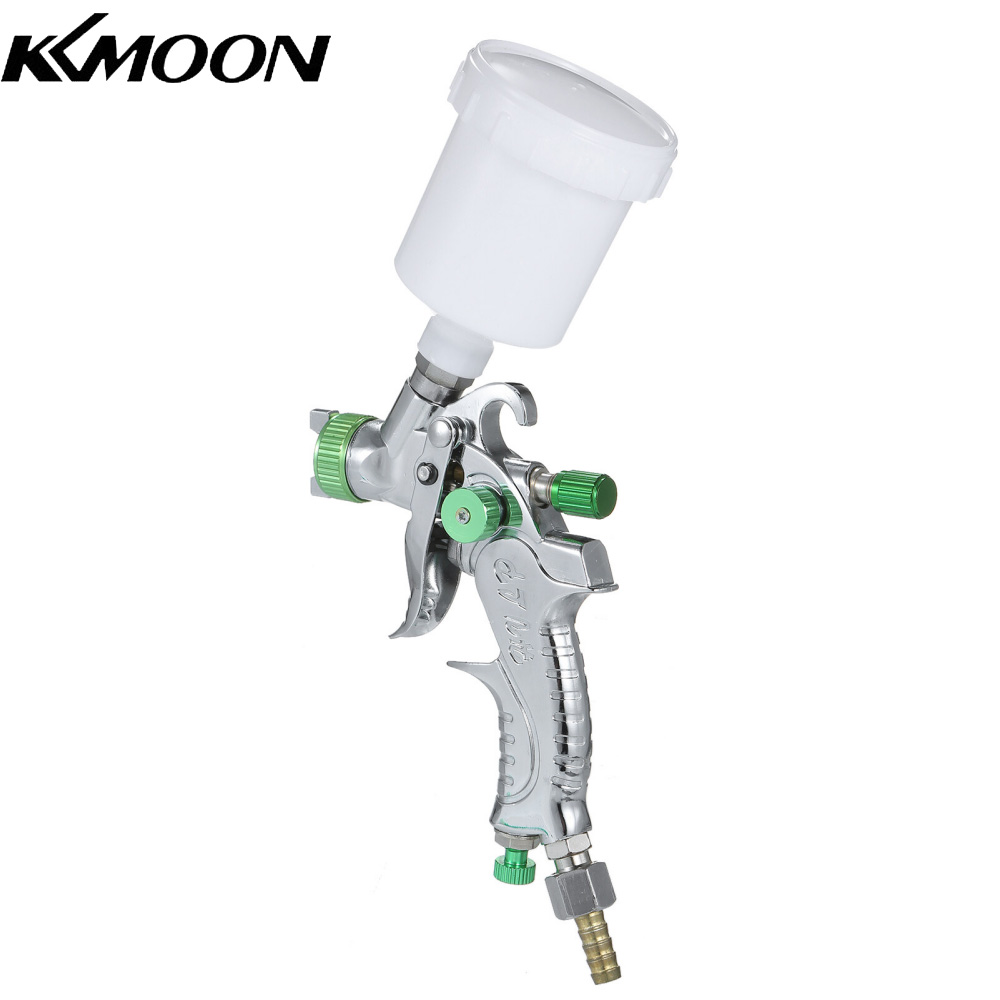 KKmoon Bình Xịt Khí Nén Trọng Lực Bình Xịt Mini Bình Phun Sơn 100ML Cốc 1.0Mm Để Sơn Tường Đồ Nội Thất Xe Hơi