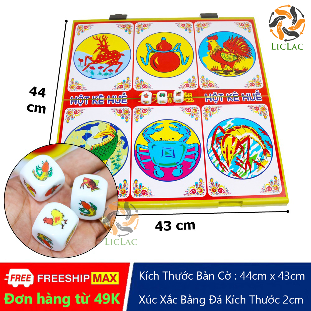 Đồ chơi Lắc Bầu Cua Tôm Cá loại Xin, Đồ chơi bầu cua cọp hàng Việt Nam, Đồ chơi giải trí ngày tết, Board game
