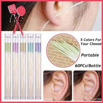 PETISEE 60PCs/Box Thuận tiện để sử dụng Màu xanh lá cây màu xanh tím Dùng một lần Loại bỏ mùi hương hoa hồng Máy làm sạch lỗ khuyên tai Dây chuyền làm sạch xuyên Dụng cụ làm sạch lỗ xỏ lỗ tai Bộ chăm sóc tai