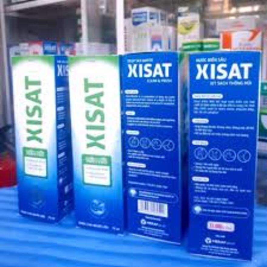 Xịt mũi Xisat xanh, xanh lá, hồng – Nước muối biển sâu giúp loại bỏ chất nhầy, làm thông thoáng mũi