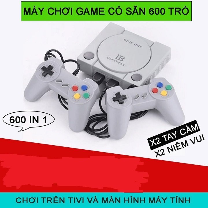 Máy chơi gamer, máy chơi geme điện tử 4 nút cầm tay NES 600 trò, máy chơi game 2 người chơi hiện đại hơn Máy Chơi Game Cầm Tay 4 Phím Kinh Điển