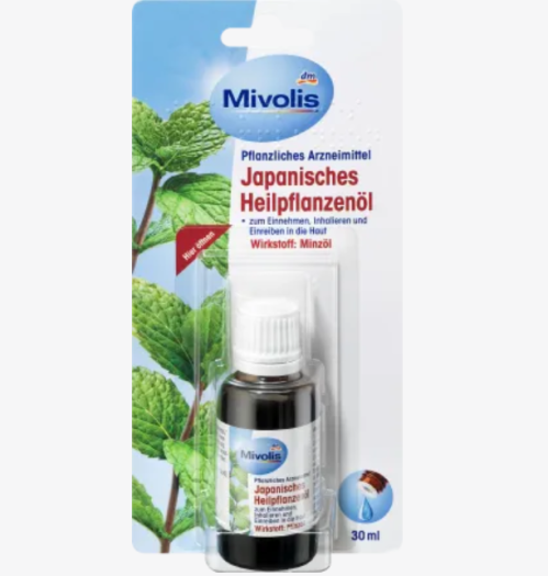 Tinh Dầu Bạc Hà Mivolis Đức 30ml