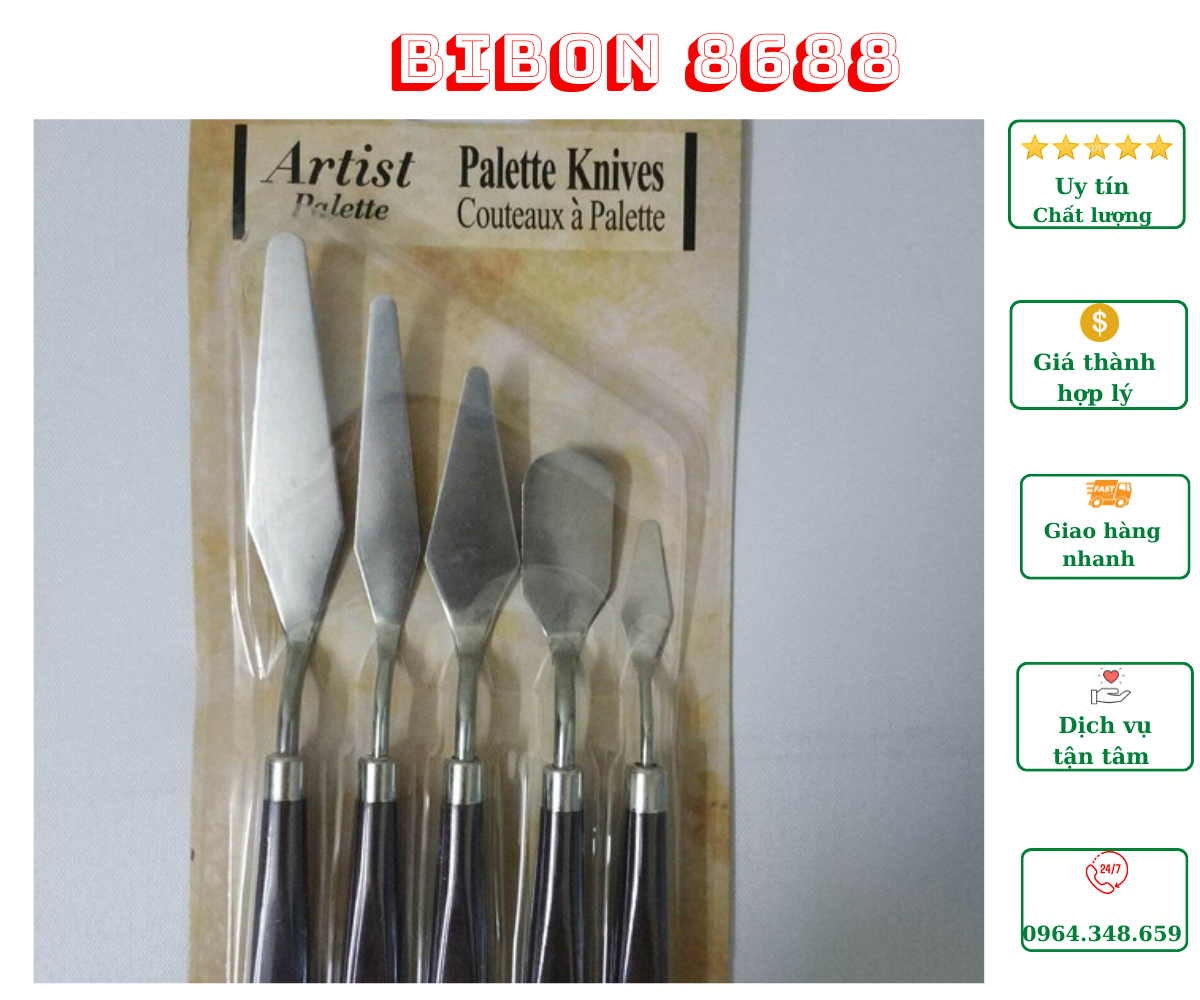 Bộ 5 bay vẽ cán nâu