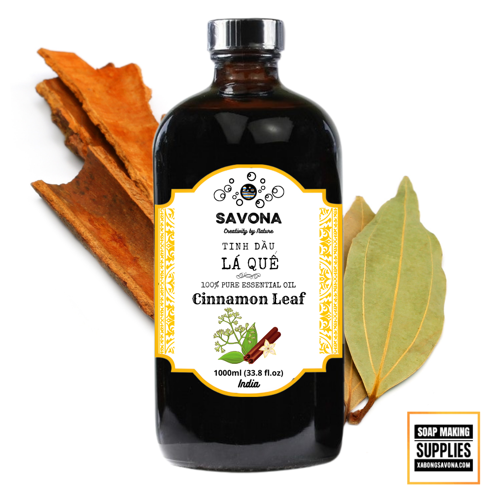 1l tinh dầu lá quế 1 lit - cinnamon leaf essential oil 1 litter savona