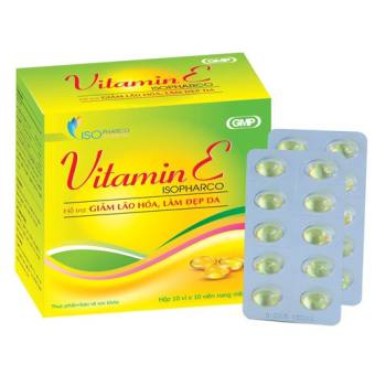 Viên uống Vitamin E Isopharco – Hỗ trợ ngăn ngừa lão hóa