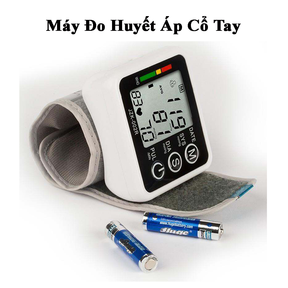 Máy Đo Huyết Áp Cổ Tay Điện Tử Theo Dõi Nhịp Tim Huyết Áp Màn Hình Lớn Thiết kế với các nút dễ dàng sử dụng -  Màn hình hiển thị dễ nhìn chức năng lưu trữ bộ nhớ tới 99 lần
