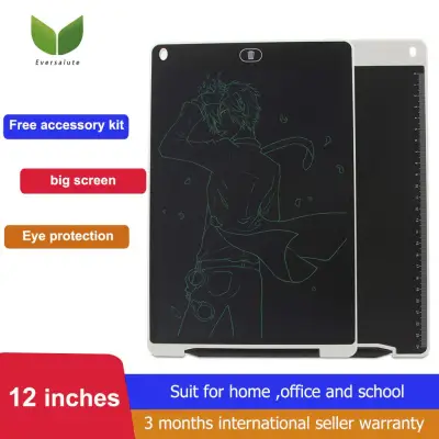 Eversalute 12 Inch LCD Writing Tablet ,kids toy,LCD Writing Board Doodle Board Kids Drawing Board Graphic Drawing Tablet Electronic Writing Pad with Stylus for Kids Family Memo Office Designer (2)