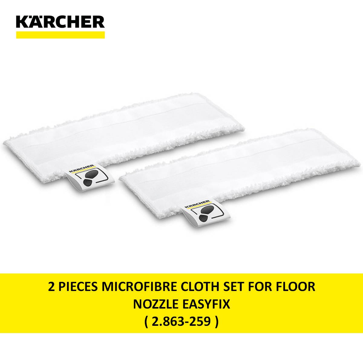 5 PCS Microfibre Lingettes Remplacement Pour Karcher Nettoyeur