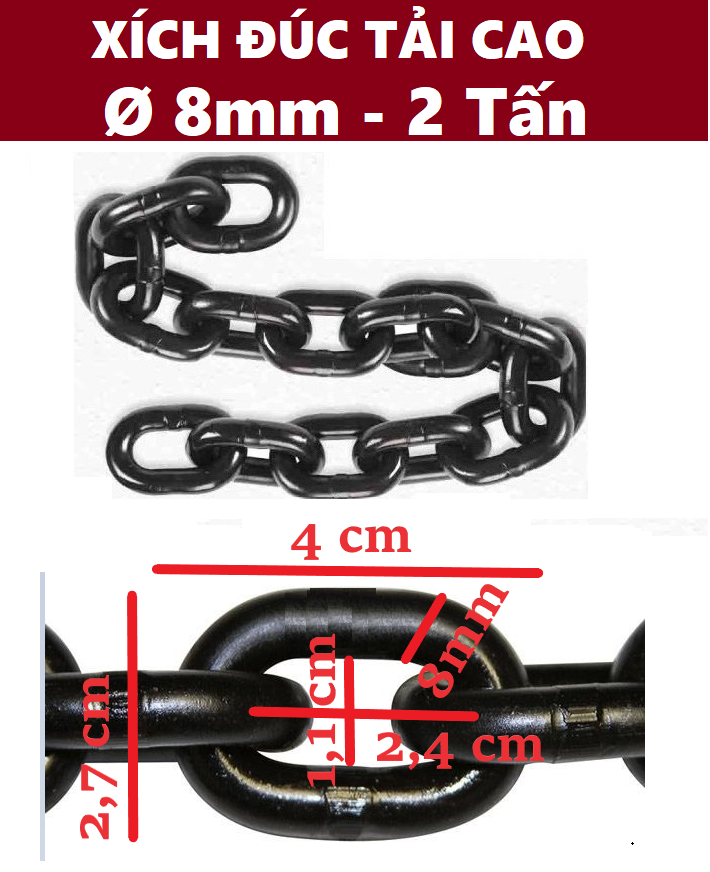 Dây xích đúc tải cao Ø