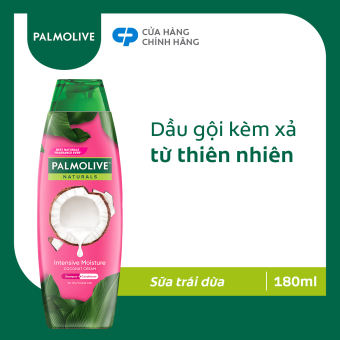 Dầu gội kèm dầu xả Palmolive Dưỡng Ẩm bổ sung từ sữa dừa & protein 180ml/chai