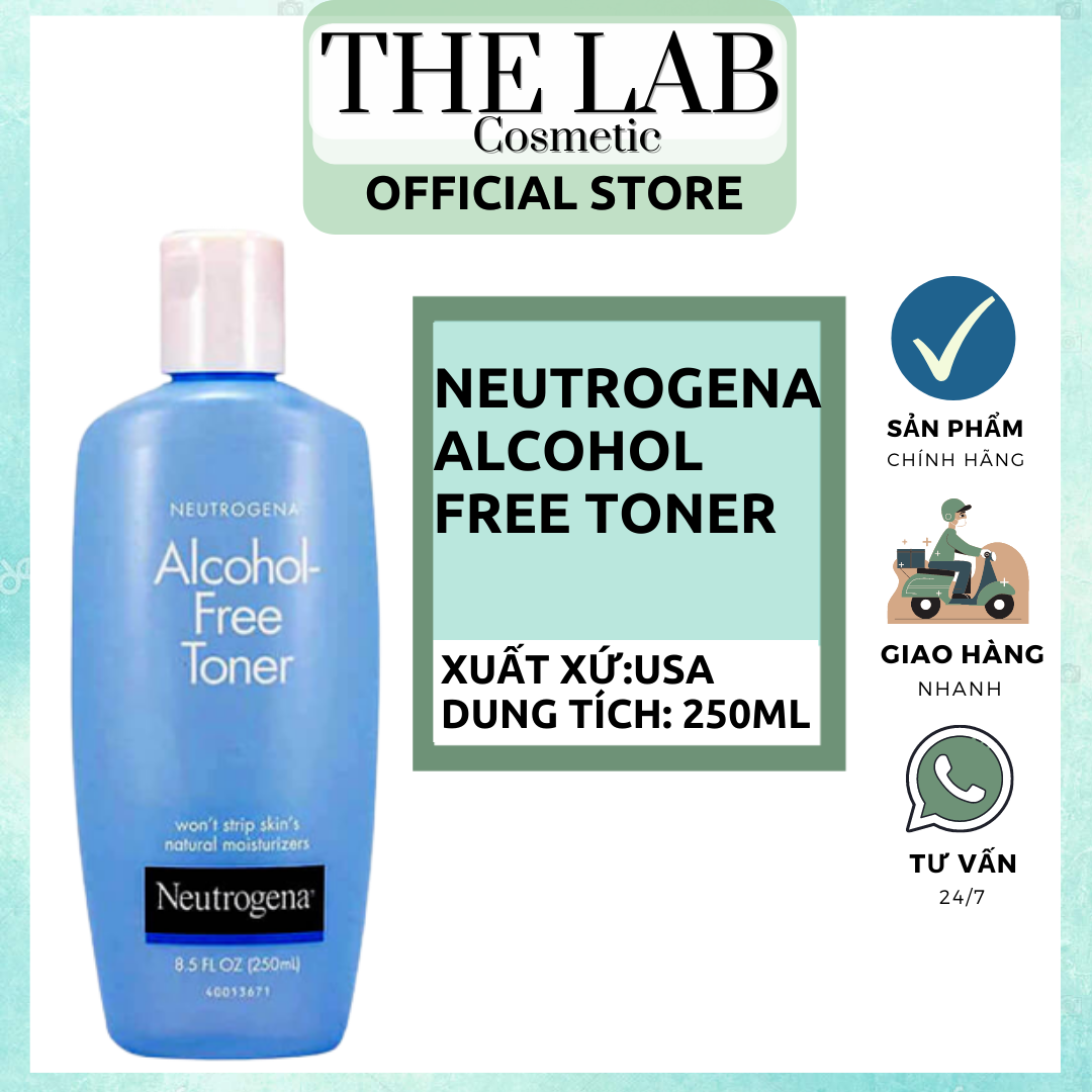 Nước Hoa Hồng Không Chứa Cồn Neutrogena Alcohol Free Toner 250ml
