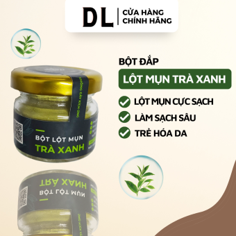 Bột lột mụn Trà Xanh Matcha 30gr - Mặt nạ lột mụn đầu đen mụn cám giúp làm sạch da