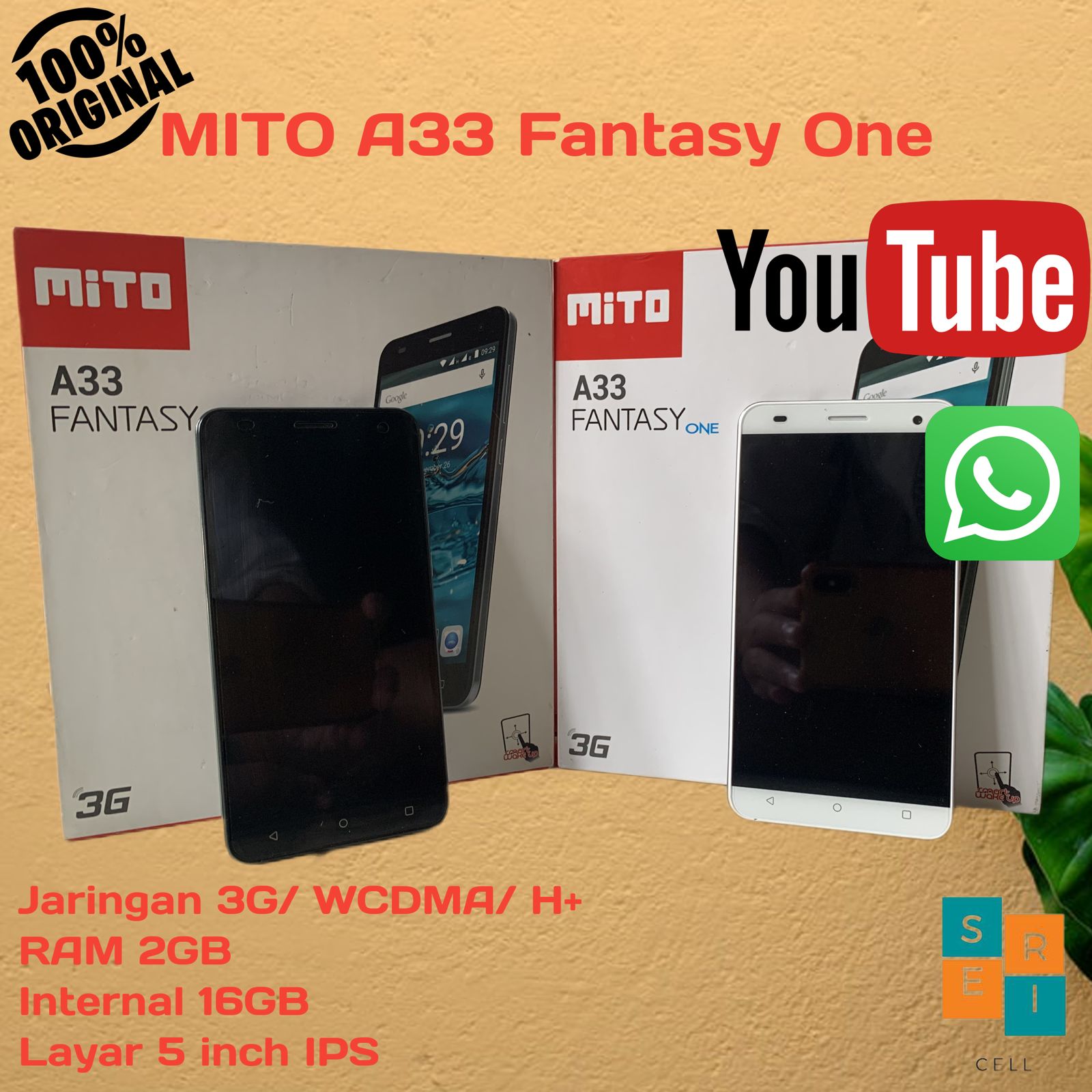 HP MITO Android A33 Fantasy One Note Jaringan 3G Promo Cuci Gudang Murah Meriah RAM 2GB Internal 16GB + Tambahan SD Card VGen 16GB Class 10 Harga 325,000 rupiah*Gratis Ongkir