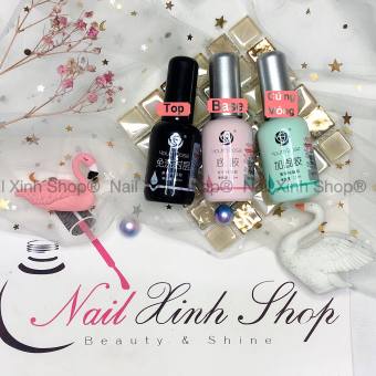 1 Chai Base gel / top gel / cứng móng hoa hồng ( Youth Rose )  sơn nail hot 2020