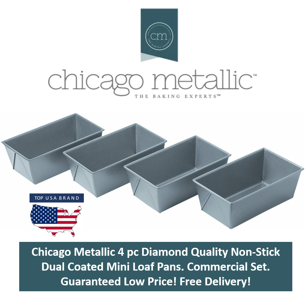 Chicago Metallic Mini Loaf Pans - Set of 4