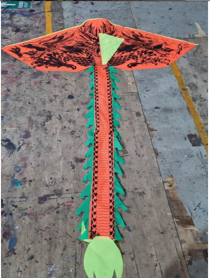 Diều rồng 3 đầu tặng 50m dây