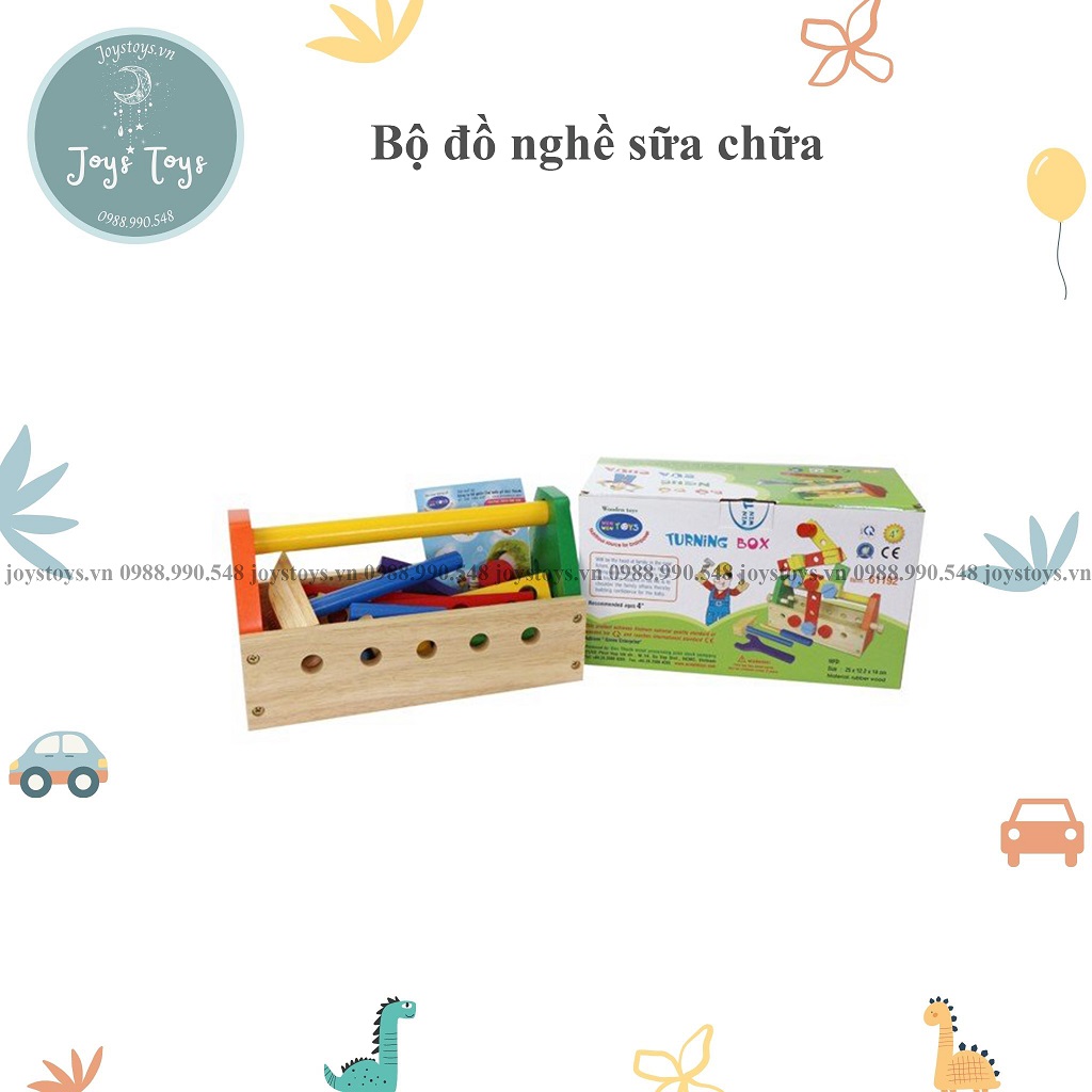 Đồ chơi gỗ Bộ đồ nghề sữa chữa Winwintoys vừa học vừa chơi cho bé HCM Joystoys.vn