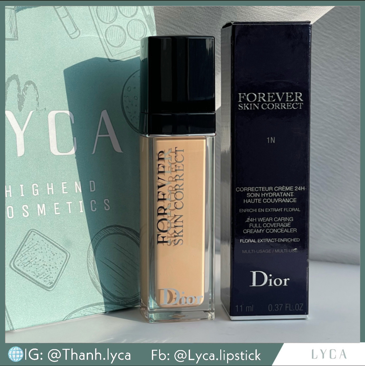 Kem che khuyết điểm dior forever skin correct - tone 1n neutral 11ml