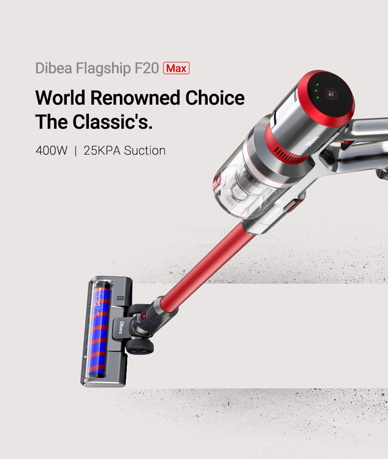 Best Seller | Dibea F20 Max Cordless Vacuum Cleaner Powerful 