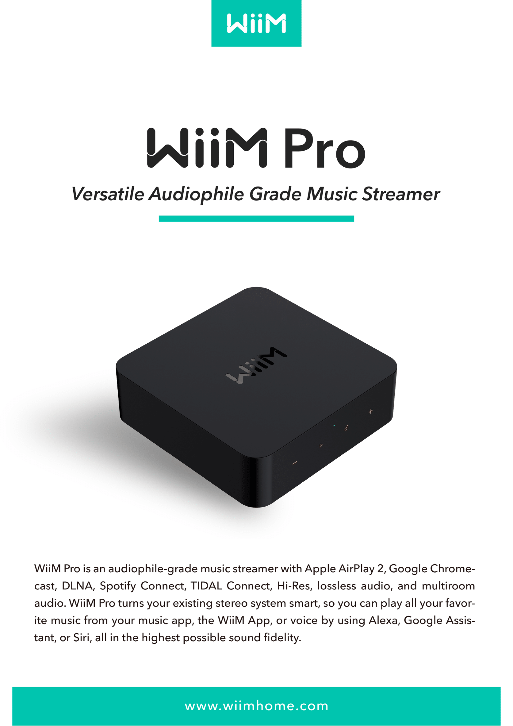 🎶SG] WiiM PRO Audio Music Streamer with Voice Control (Supports