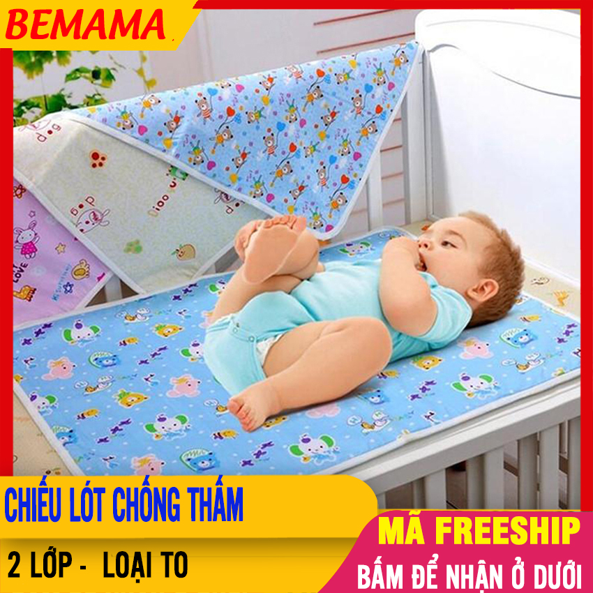 [TOP BÁN CHẠY] Tấm Lót Chống Thấm Cho Bé (50 x 70 cm) Mềm Mại Nằm Mát Dày Dặn - Chiếu Thay Bỉm Tã/Tả Lót Nôi Cũi Giường Chiếu Chống Thấm Cho Bé Chiếu Nằm Cho Bé Tấm Lót Nệm Miếng Lót Sơ Sinh - Chiếu Lót Nhựa To - BTT00539