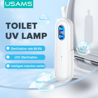 USAMS Đèn UV Nhà Vệ Sinh Thông Minh Cầm Tay, 99.9% Hiệu Ứng Diệt Khuẩn Chế Độ Khử Trùng Cầm Tay Khử Mùi Hương