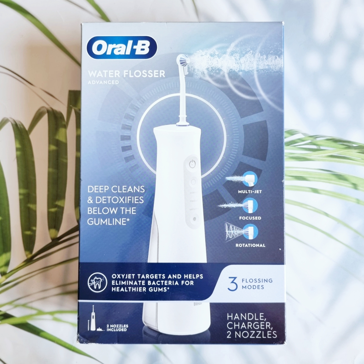 (Oral-B®) Water Flosser Advanced, Portable Oral Irrigator Handle ออรัล-บี เครื่องฉีดพ่นน้ำ ทำความสะอาดฟัน ไร้สาย ราคา 5,999 บาท*ส่งฟรี