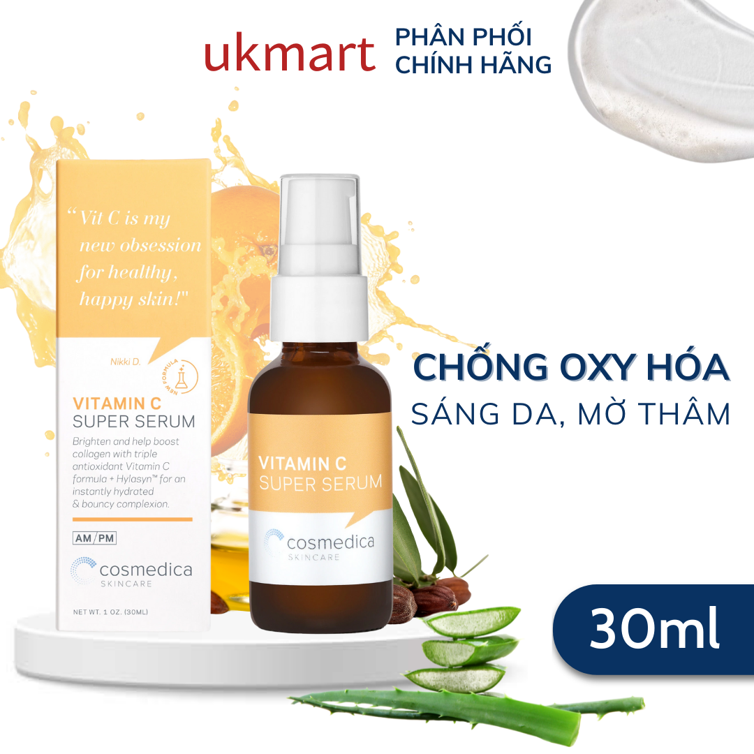Tinh Chất Cosmedica Vitamin C Dưỡng Sáng, Đều Màu Da 30ml Vitamin C Super Serum