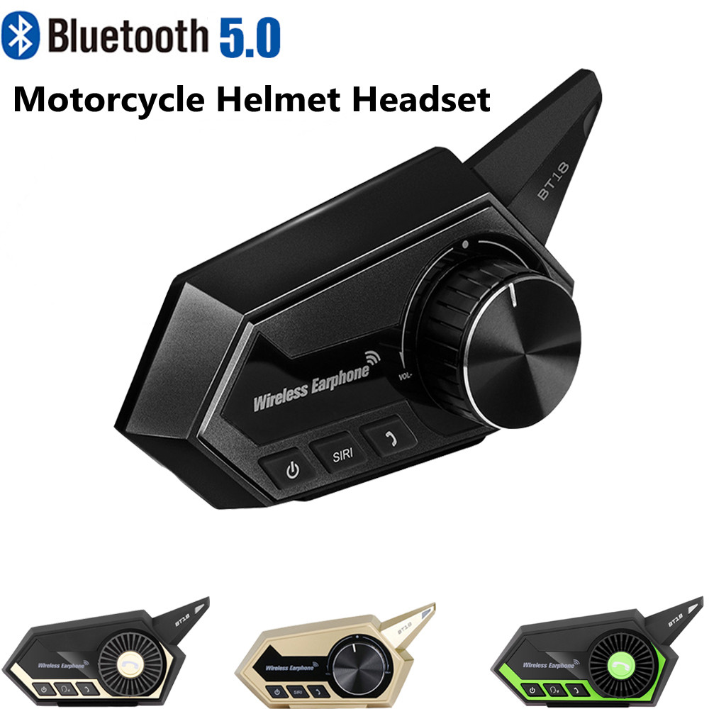 Mũ bảo hiểm xe máy bt-18 tai nghe bluetooth 5.0 tai nghe gọi rảnh tay mic âm thanh nổi giảm tiếng ồn tai nghe moto chống nước thời gian chờ lâu hỗ trợ giọng nói