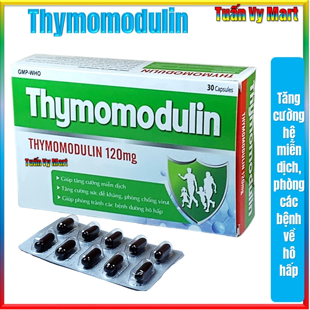 Viên uống Thymomodulin 120mg tăng cường sức đề kháng, phòng tránh bệnh đường hô hấp
