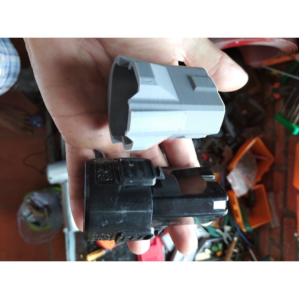 Đế lấy nguồn từ pin 12v tam giác voto, autuo hình ảnh thực tế