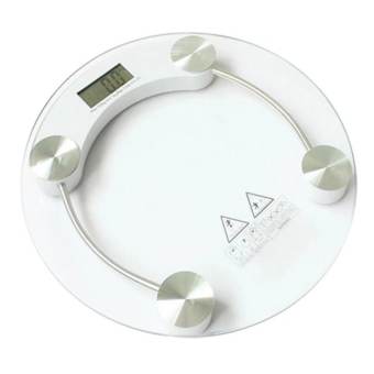 Cân Sức Khỏe Điện Tử Hình Tròn (Trong Suốt)